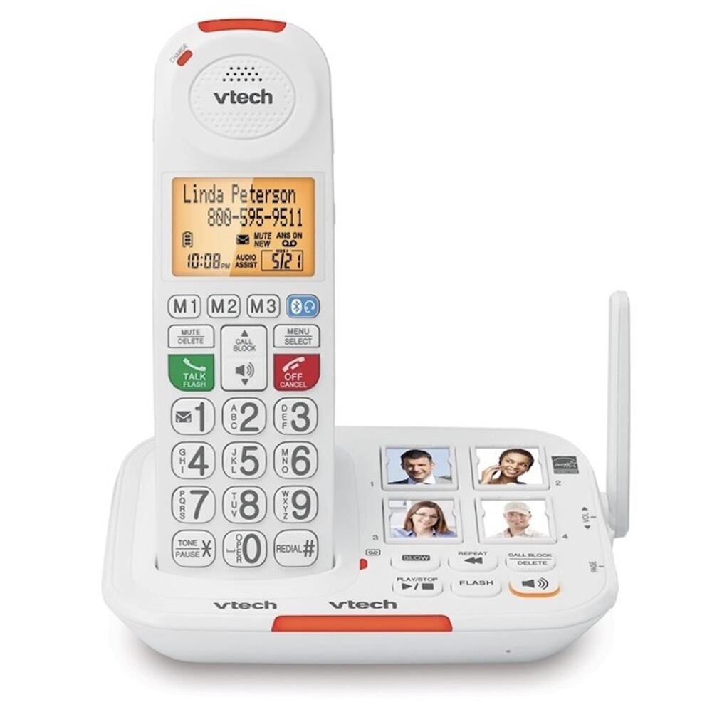 VTech Amplified Senior Cordless Phone w/ Answering Machine, Call Block,90dB Ring